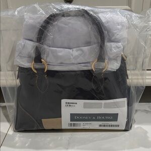 Dooney & Bourke Florentine Satchel 38 Blue looks Black Leather Shoulder Bag